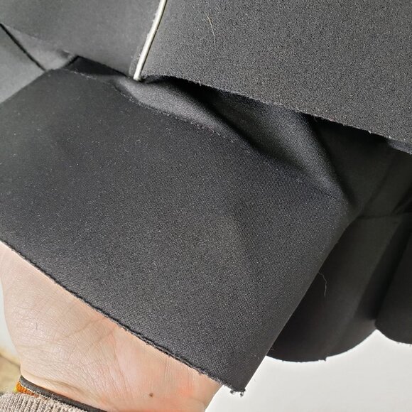 Rachel Roy‎ Collection Long Sleeve Midi Dress S Bonded Hem Black - Picture 9 of 14